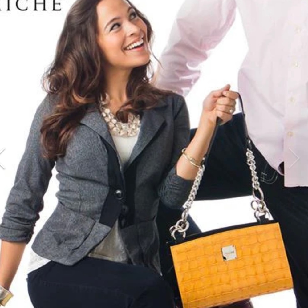New miche Chloe shell bamboo faux leather cover convertible classic bag NWT NIB